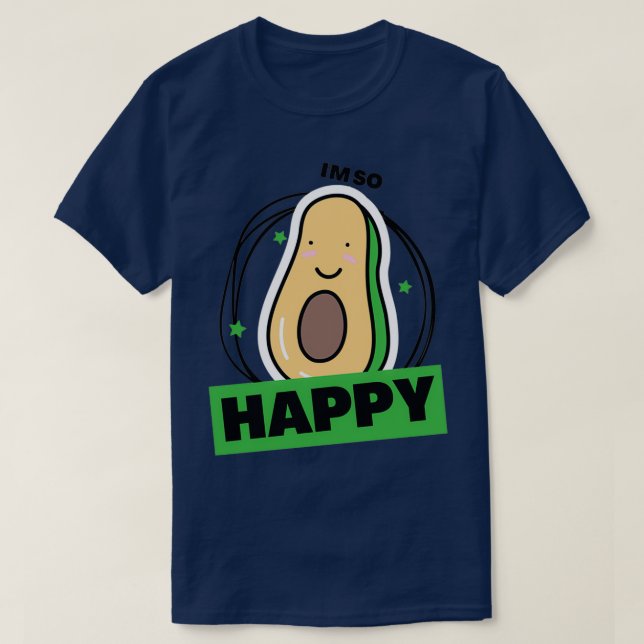 Minimalistisk Avocado T Shirt (Design framsida)