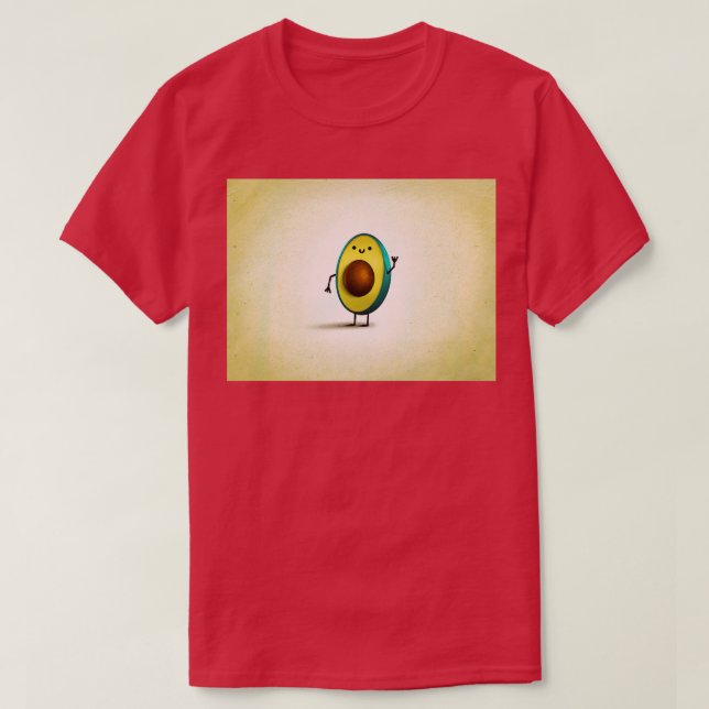Minimalistisk avokado-design t shirt (Design framsida)