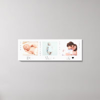 Minimalistisk Baby-fototrio-fåglart