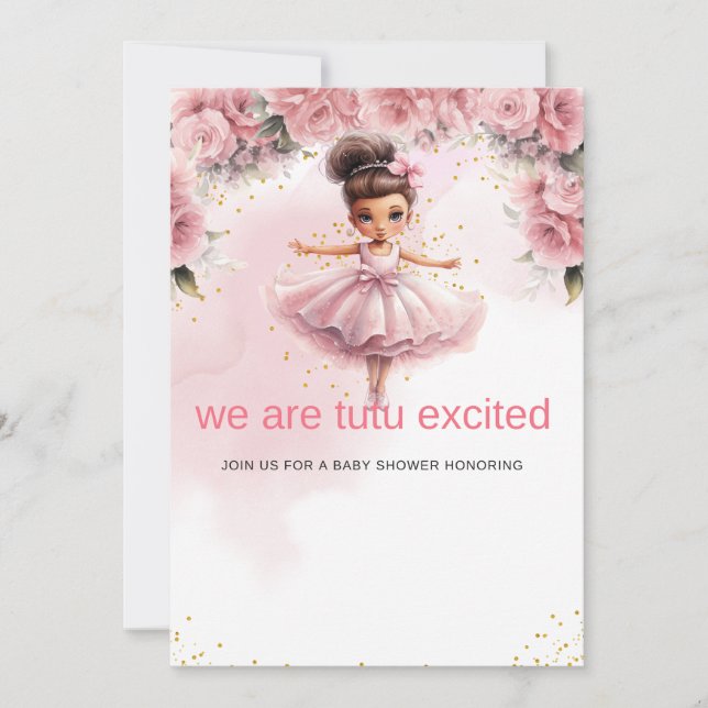 Minimalistisk Baby Shower-inbjudan Redigerbar Neut Inbjudningar (Framsida)