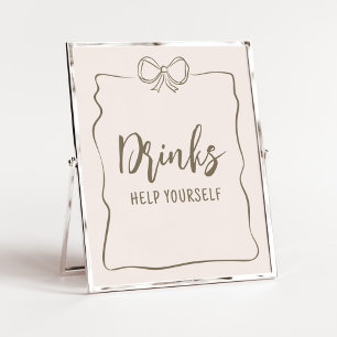 Minimalistisk babydrott i Coquette Poster