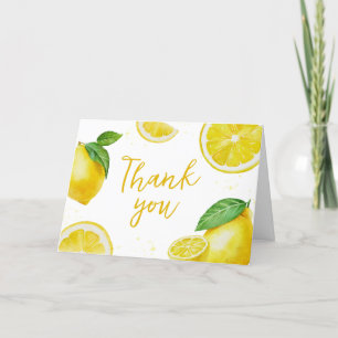 Minimalistisk babydusch för Lemonade Tack Kort
