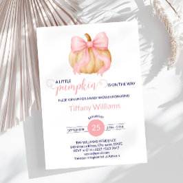 minimalistisk babydusch för rosa-pumpdockan inbjudningar