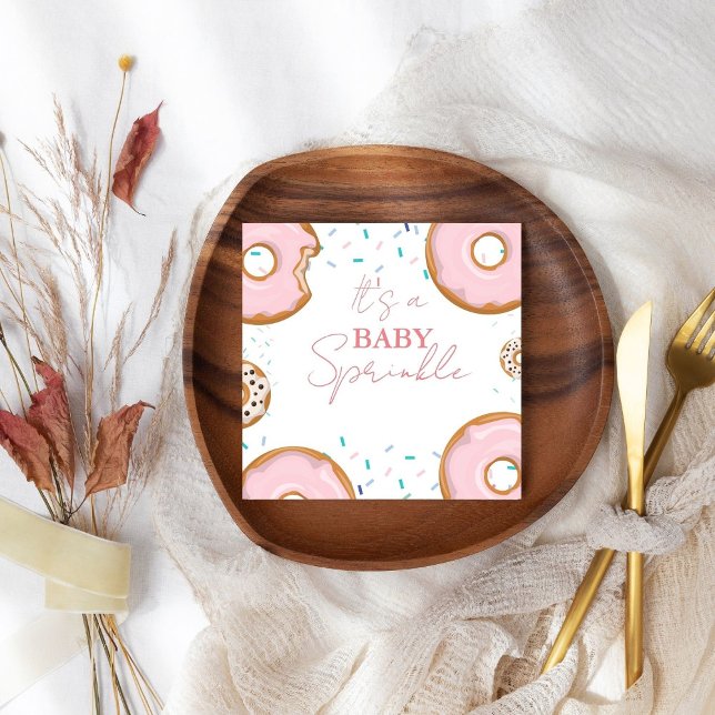 Minimalistisk babydusch i Baby Sprinkles Pappersservett (Skapare uppladdad)