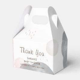 Minimalistisk babyskiss för vattenfärgsfärg i Boho Presentaskar