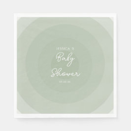 Minimalistisk babystödraster för cirkelformad över pappersservett