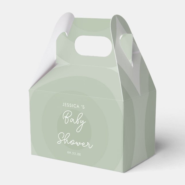 Minimalistisk babystödraster för cirkelformad över presentaskar (Framsidan Sidan)