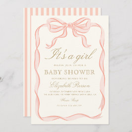 Minimalistisk babystövel för Rosa av elegant för f Inbjudningar