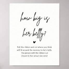 Minimalistisk babyvisa hur stor hennes skelettsign poster