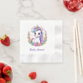 Minimalistisk babyvisare för minimalistiskt regnbå pappersservett