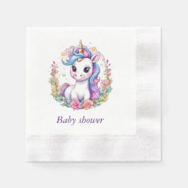 Minimalistisk babyvisare för minimalistiskt regnbå pappersservett