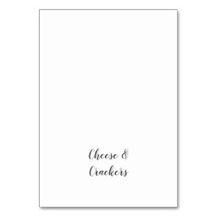 Minimalistisk babyvisningsprogram - Buffet Food La Bordsnummer