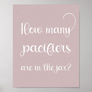 Minimalistisk babyvy för Elegant hur många Nappar Poster