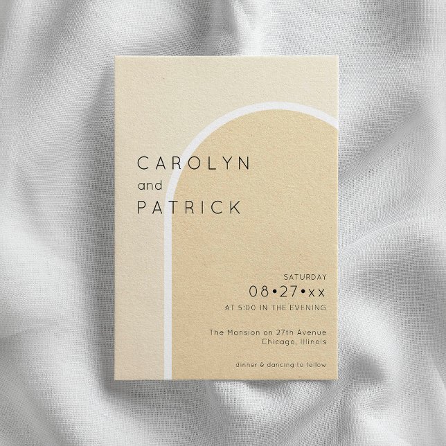 Minimalistisk båge | BRÖLLOP Inbjudningar (Skapare uppladdad)