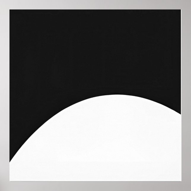 Minimalistisk båge - modern Abstrakt Wall Art Poster (Framsidan)