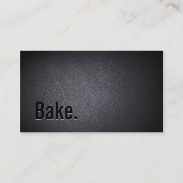 Minimalistisk bakåtfet text-bakåtbång visitkort (Framsida)