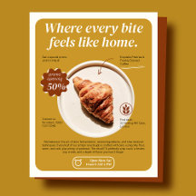 Minimalistisk Bakery Flyer
