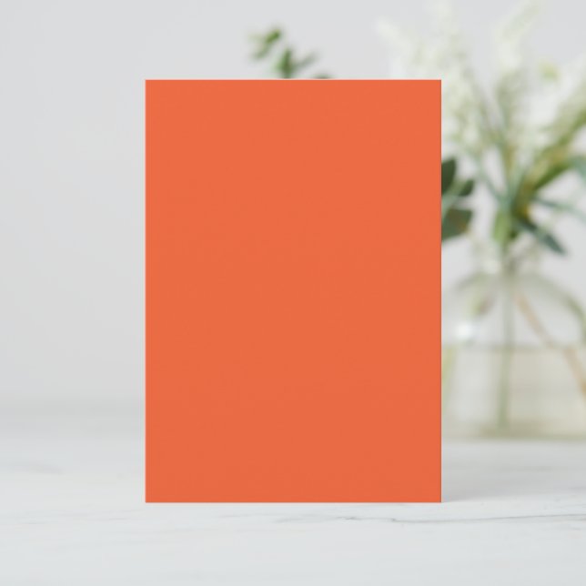 Minimalistisk bakgrund för Bright Orange OSA Kort (Stående Fram)