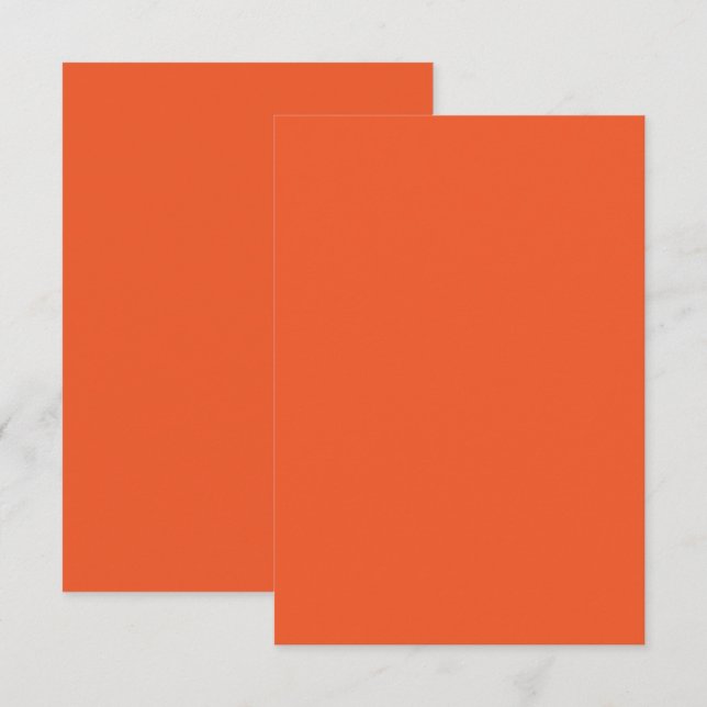 Minimalistisk bakgrund för Bright Orange OSA Kort (Fram/baksida)