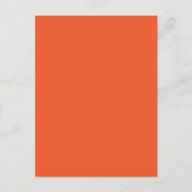 Minimalistisk bakgrund för Bright Orange Vykort (Framsida)