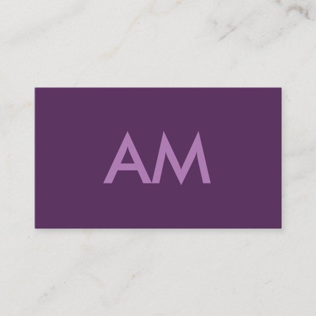 Minimalistisk bakgrund för Lavender Violet Visitkort (Framsida)