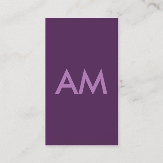 Minimalistisk bakgrund för Lavender Violet Visitkort (Framsida)