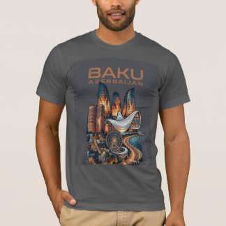 Minimalistisk Baku Cyber-Terminal Urban Streetwear T Shirt