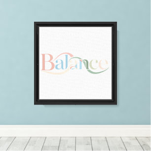 Minimalistisk "Balance" Wall Art - Wrapped Canvas