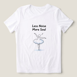 Minimalistisk balettdansarens själs citat konst t shirt
