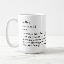 Minimalistisk Ballet Definition Mugg
