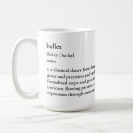 Minimalistisk Ballet Definition Mugg