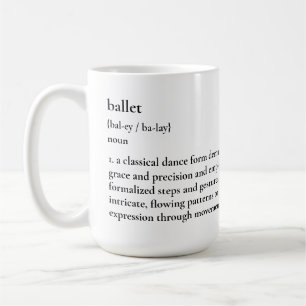 Minimalistisk Ballet Definition Mugg