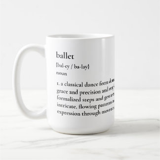 Minimalistisk Ballet Definition Mugg