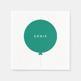Minimalistisk ballong | Födelsedagsfest för Barn a Pappersservett