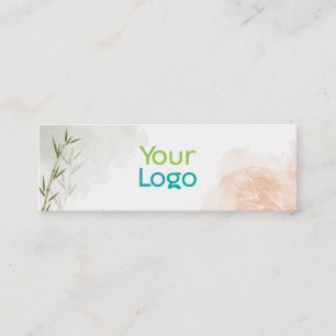 Minimalistisk bambu-Blommigt Stil Mini Visitkort