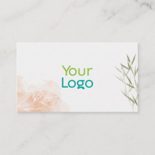Minimalistisk bambu-Blommigt Stil Visitkort