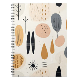 Minimalistisk bärbar Boho-stil-spiral Anteckningsbok
