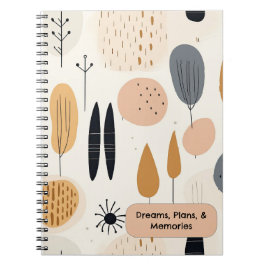 Minimalistisk bärbar Boho-stil-spiral Anteckningsbok