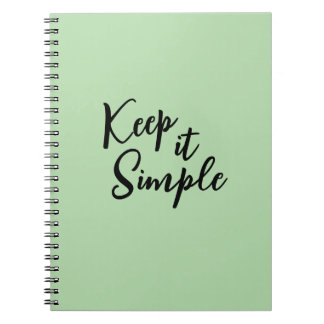 Minimalistisk bärbar Spiral-dator | Aesthetic Jour Anteckningsbok