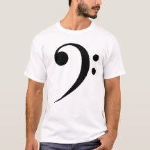 Minimalistisk Bas F-klav Musik Symbol Musiker