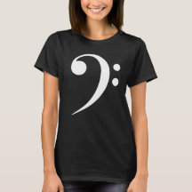 Minimalistisk Bas F-Nyckel Musik Symbol Musikälska