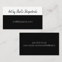 Minimalistisk Basic Black and White Classy-Anpassn