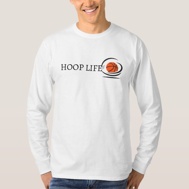 Minimalistisk basketkorgsliv t shirt (Framsida)