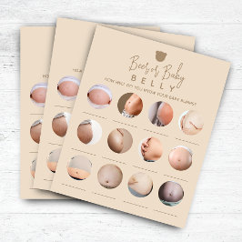 Minimalistisk bebisfestöl eller bebismage spel