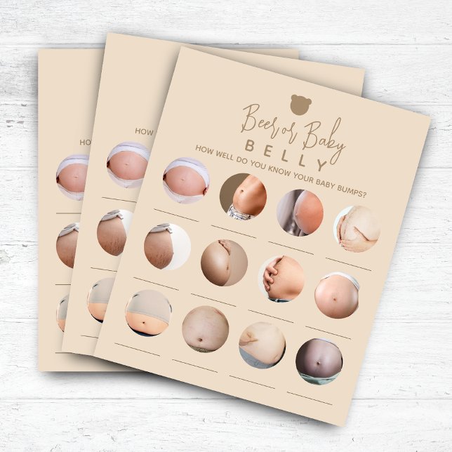 Minimalistisk bebisfestöl eller bebismage spel (Skapare uppladdad)