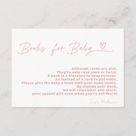 Minimalistisk begäran från en söt flicka, babyn Bo Tilläggskort