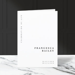 Minimalistisk begravning   Tjänstordning i antal Program