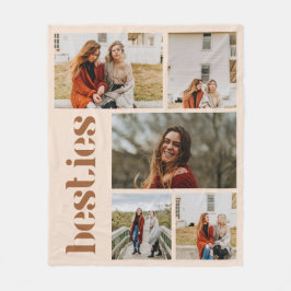 Minimalistisk Beige-Anpassningsbar 5 fotoBeset Fleecefilt