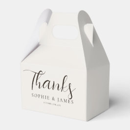 Minimalistisk Beige Bröllopspresent Presentaskar