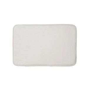 Minimalistisk benvit fast chic med vanlig elegant badrumsmatta